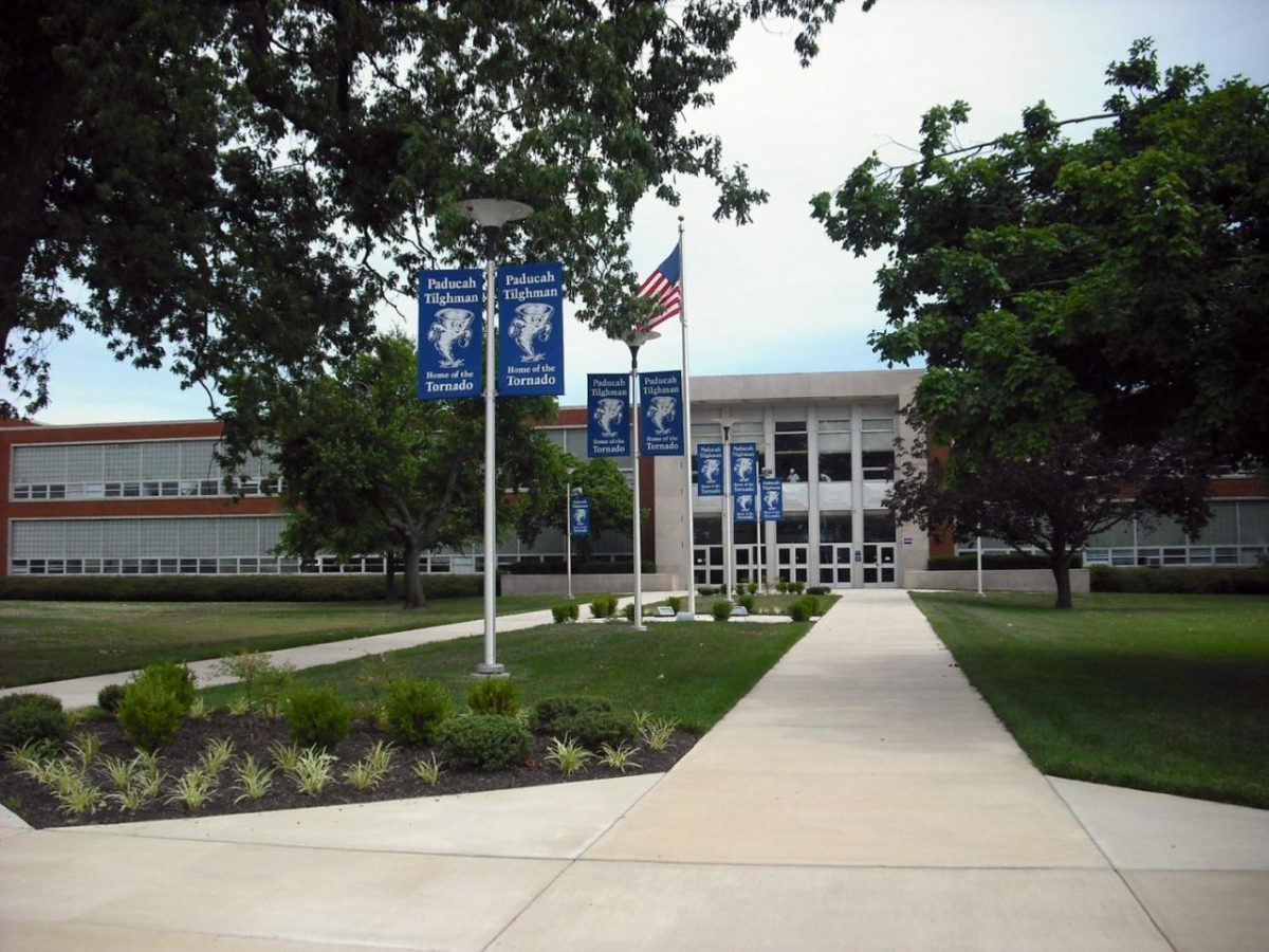 The front of Paducah Tilghman High School