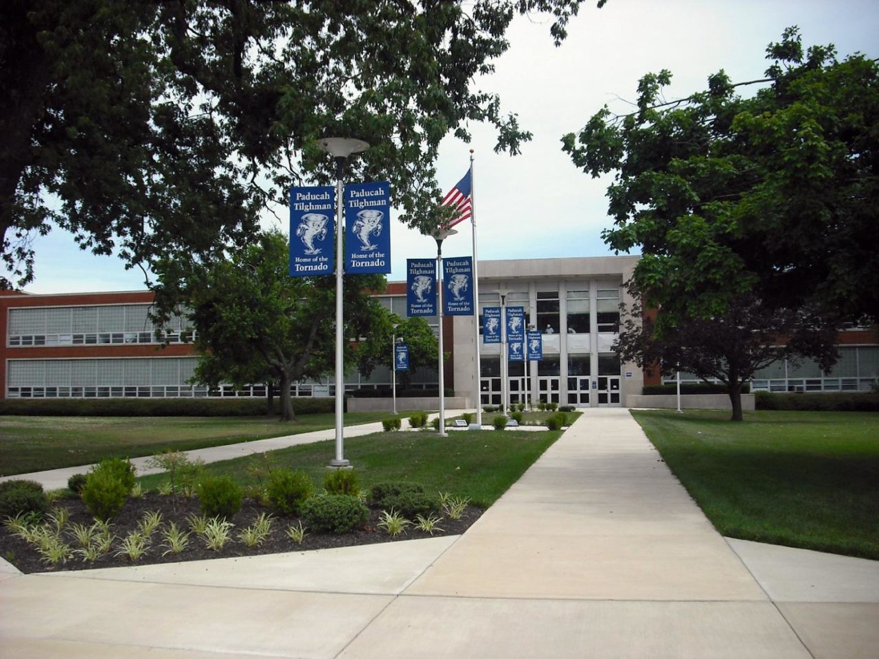 The front of Paducah Tilghman High School