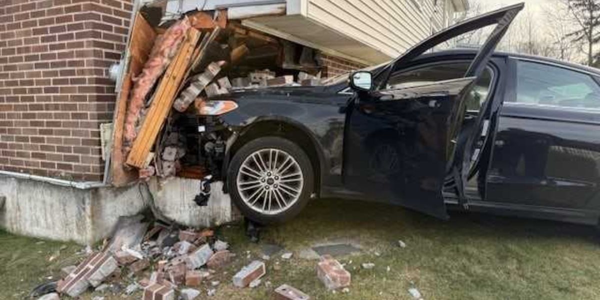 Car Slams Into Raynham Home After Driver Suffers Medical Episode; Driver Hospitalized