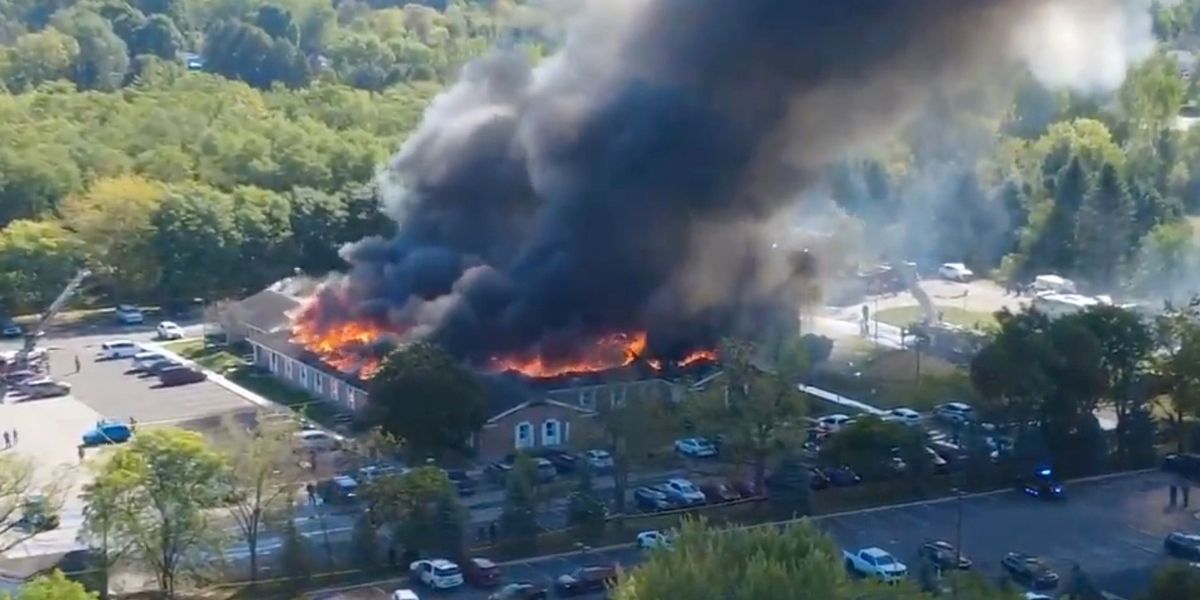 Fire Engulfs Vacant Church Along North Freeway, Draws Massive Houston Fire Response