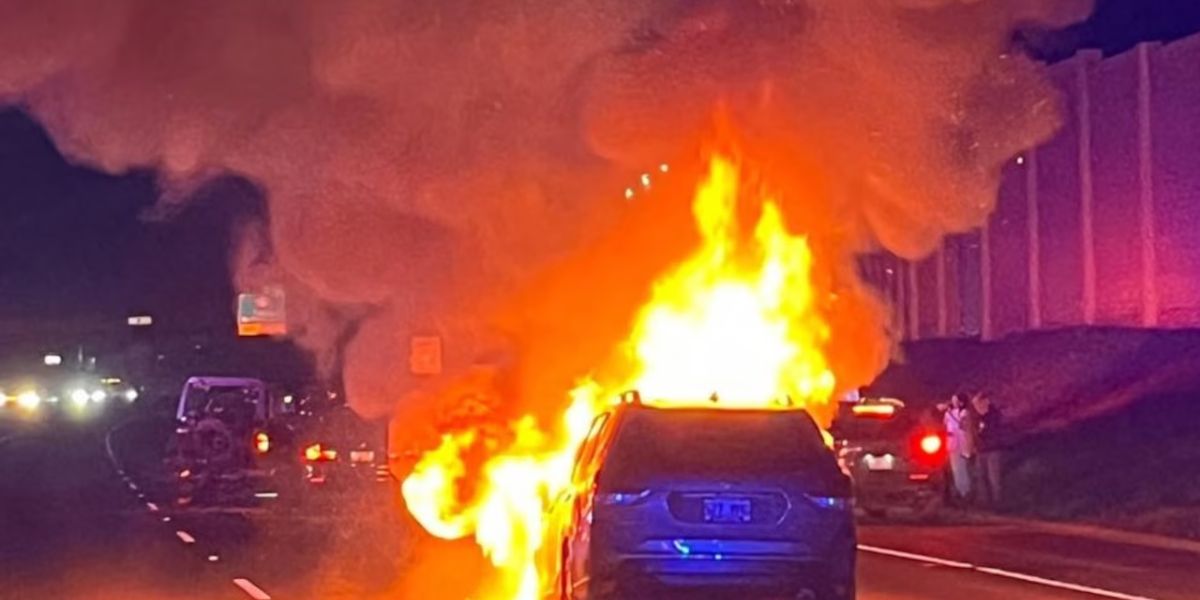 Five-Car Crash Sparks Vehicle Fire on Oregon 217, Sending Multiple People to Hospital