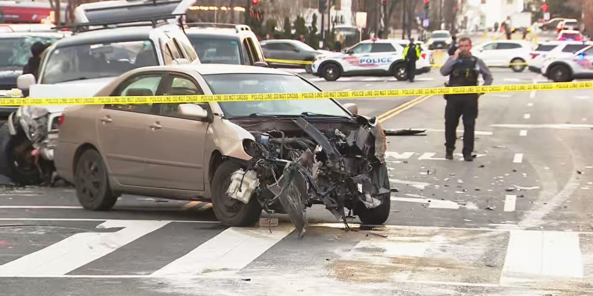 Pedestrian Killed, Three Injured in High-Speed Four-Car Crash in Northwest D.C.
