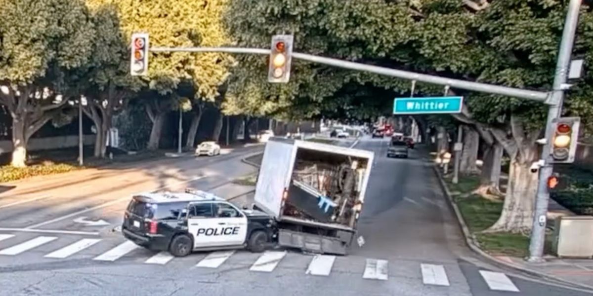 Stolen Box Truck Chase Through West LA Ends With PIT Maneuver and Arrest in Beverly Hills
